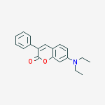 2H-1-Benzopyran-2-one, 7-(diethylamino)-3-phenyl-结构式