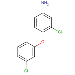 Structure of Benzenamine, 3-chloro-4-(3-chlorophenoxy)-