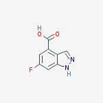 Structure of 6-Fluoro-1H-indazole-4-carboxylic acid