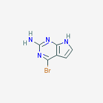 Structure of 4-BROMO-7H-PYRROLO [2,3-D]PYRIMIDIN-2-YLAMINE