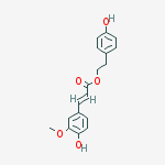 Structure of 2-(4-Hydroxyphenyl)ethyl (2E)-3-(4-hydroxy-3-methoxyphenyl)acrylate
