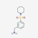 1-[3-(piperidin-1-ylsulfonyl)phenyl]methanamine结构式
