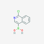 Structure of 1-CHLORO-4-ISOQUINOLINYL BORONIC ACID