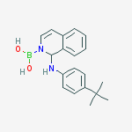 Boronic acid, [1-[[4-(1,1-dimethylethyl)phenyl]amino]-4-isoquinolinyl]-结构式