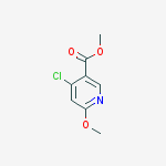 Structure of methyl 4-chloro-6-methoxynicotinate