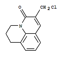 6-(CHLOROMETHYL)-2,3-DIHYDRO-1H,5H-PYRIDO[3,2,1-IJ]QUINOLIN-5-ONE结构式