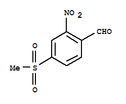 Structure of 2-Formyl-5-(methylsulphonyl)nitrobenzene, 4-Formyl-3-nitrophenyl methyl sulphone