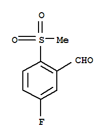 Structure of 5-FLUORO-2-(METHYLSULFONYL)BENZALDEHYDE