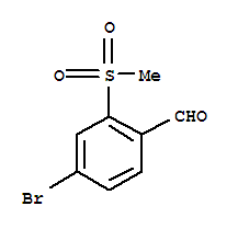Structure of 5-Bromo-2-formylphenyl methyl sulphone
