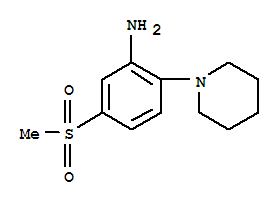 Structure of 1-[2-Amino-4-(methylsulphonyl)phenyl]piperidine