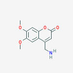 Structure of 4-(aminomethyl)-6,7-dimethoxy-2H-chromen-2-one