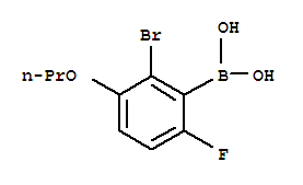 Structure of 3-BROMO-6-FLUORO-3-PROPOXYPHENYLBORONIC&