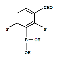 Structure of 2,6-DIFLUORO-3-FORMYLPHENYLBORONIC ACID