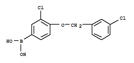 Structure of 3-CHLORO-4-(3'-CHLOROBENZYLOXY)PHENYLBO&