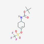 Structure of 4-((tert-Butoxycarbonyl)amino)cyclohex-1-en-1-yl trifluoromethanesulfonate