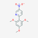 5-NITRO-2-(2,4,6-TRIMETHOXY-PHENYL)-PYRIDINE结构式