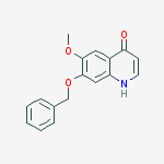 4-Quinolinol, 6-methoxy-7-(phenylmethoxy)-结构式