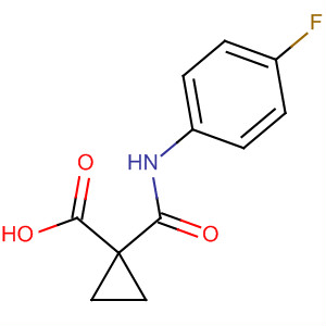 Structure of 1-(4-FLUOROPHENYLCARBAMOYL)CYCLOPROPANECARBOXYLIC ACID