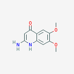 Structure of 4-Quinolinol, 2-amino-6,7-dimethoxy-