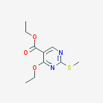 Structure of Ethyl 4-ethoxy-2-methylsulfanylpyrimidine-5-carboxylate