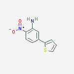 Benzenamine, 2-nitro-5-(2-thienyl)-结构式