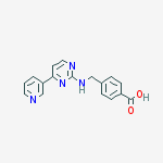 Benzoic acid, 4-[[[4-(3-pyridinyl)-2-pyrimidinyl]amino]methyl]-结构式