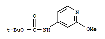 Structure of (2-METHOXY-PYRIDIN-4-YL)-CARBAMIC ACID TERT-BUTYL ESTER