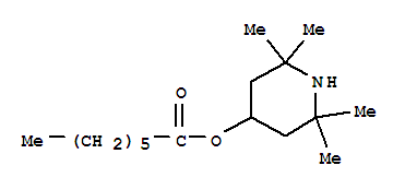 2,2,6,6-Tetramethyl-4-piperidinyl heptanoate结构式