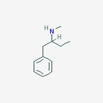α-Ethyl-N-methylbenzeneethanamine结构式