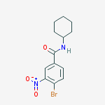 Structure of N-Byclohexyl 4-bromo-3-nitrobenzamide