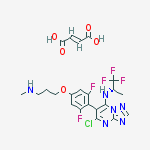 Structure of (e)-but-2-enedioic Acid;5-chloro-6-[2,6-difluoro-4-[3-(methylamino)propoxy]phenyl]-n-[(2s)-1,1,1-trifluoropropan-2-yl]-[1,2,4]triazolo[1,5-a]pyrimidin-7-amine