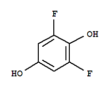 1,4-Benzenediol,2,6-difluoro-结构式