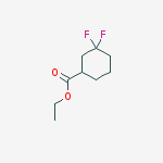 Ethyl 3,3-difluorocyclohexanecarboxylate结构式