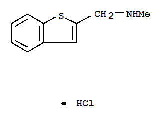 Structure of N-(1-BENZOTHIEN-2-YLMETHYL)-N-METHYLAMINE HYDROCHLORIDE