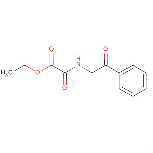 Structure of Acetic acid, oxo[(2-oxo-2-phenylethyl)amino]-, ethyl ester
