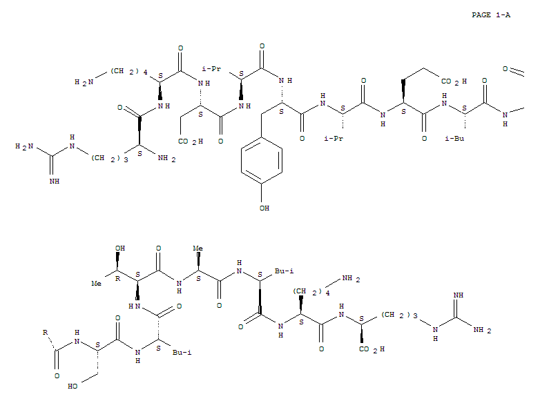 Structure of thymopoietin II octadecapeptide (32-49)