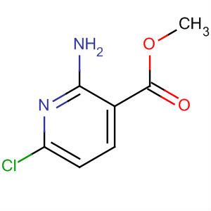 Structure of 3-Pyridinecarboxylic acid, 2-amino-6-chloro-, methyl ester