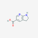 2,3-DIHYDRO-1H-PYRROLO[2,3-B]PYRIDINE-5-CARBOXYLIC ACID结构式