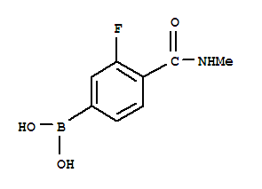 Structure of 3-FLUORO-4-(METHYLCARBAMOYL)BENZENEBORONIC ACID