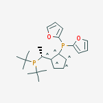 Structure of (S)-1-{(R)-2-[DI(2-FURYL)PHOSPHINO]FERROCENYL}ETHYLDI-TERT-BUTYLPHOSPHINE