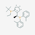 Structure of (R)-1-[(S)-2-(DI-TERT.-BUTYLPHOSPHINO)FERROCENYL]ETHYLBIS(2-METHYLPHENYL)PHOSPHI