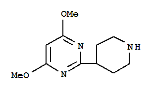 Structure of 4,6-DIMETHOXY-2-PIPERIDIN-4-YLPYRIMIDINE