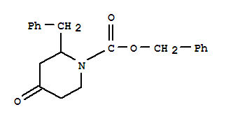 Structure of 1-CBZ-2-BENZYL-PIPERIDIN-4-ONE