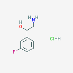 Structure of 2-AMINO-1-(3-FLUORO-PHENYL)-ETHANOL HCL