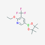 Structure of 2-ethoxy-5-(4,4,5,5-tetraMethyl-1,3,2-dioxaborolan-2-yl)-3-(trifluoroMethyl)pyridine