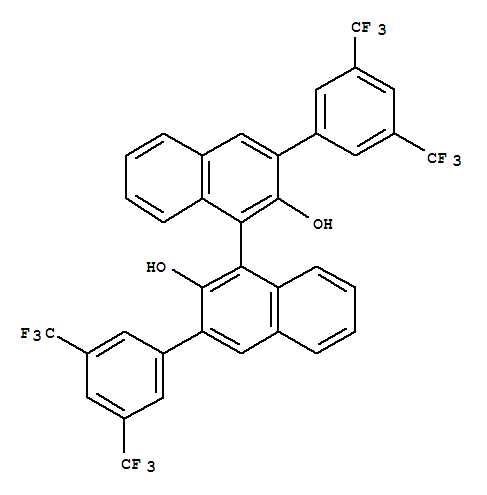 Structure of (S)-(-)-3,3'-BIS(3,5-BIS(TRIFLUOROMETHY&