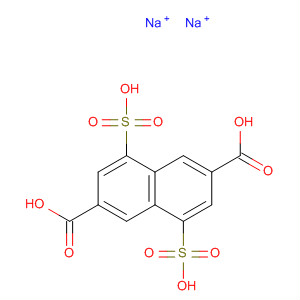Structure of 2,6-Naphthalenedicarboxylic acid, 4,8-disulfo-, disodium salt