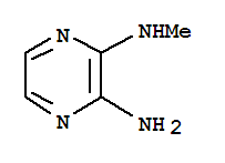 2-氨基-3-甲氨基吡嗪结构式