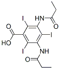 3,5-二(丙酰基氨基)-2,4,6-三碘苯甲酸结构式