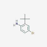 Structure of 4-bromo-(2-tert-butyl)aniline